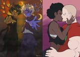 darcy and collector kiss