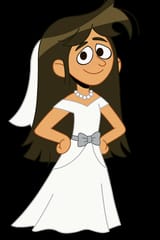 Cartoon Bride in Wedding Dress