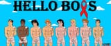 Underwear princes hold comdoms