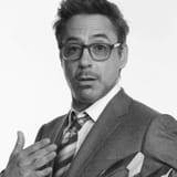 rdj pointing at himself
