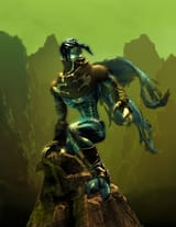 Raziel_on_rock