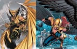 Hawkgirl and Hawkwoman Kendra and Shayera