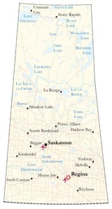 Saskatchewan-Map