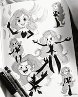 Doodles in bed of poison ivy ! #poisonivy #dcsuperherogirlspoisonivy #art #doodles #dcsuperherogirls #laurenfaust