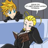 Side eyeing Axel before he went insane with space madness