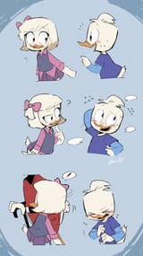 Ducktales Dewey shy
