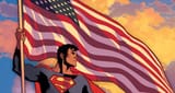 superman american flag