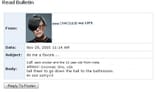 Emo James Gunn myspace post