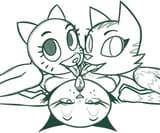 131570 - artist_redout caturday crossovers fran litterbox_comics mother_puss nicole_watterson the_amazing_world_of_gumball the_complex_adventures_of_eddie_puss
