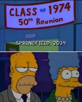 The Simpsons - Marge and Homer - Class of 1974