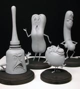 Sausage Party concept sculpts 