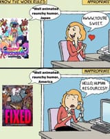 Raunchiness double standards