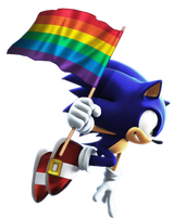 Sonic Gay Flag Canon