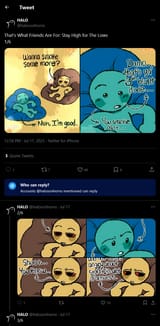 Screenshot 2025-07-18 at 22-40-26 HALO on X That’s What Friends Are For Stay High for The Lows 1_6 https __t.co_EuxMZ2dYbX _ Twitter
