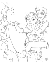 2022_04_28 carol danvers peter parker doodle revised