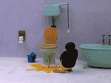 pingu-peeing