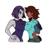 connie raven boob push blue shit removed and black color