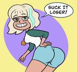 Jackie Taunting (clothed)