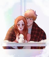 __inoue_orihime_and_kurosaki_ichigo_bleach_drawn_by_sela_chanppu__f632c2ae488e9a58e679a6fec8c9f0da