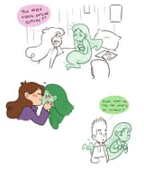Mabel helping Aggie