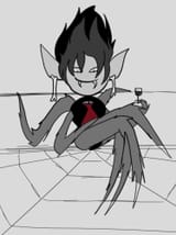 That Goth Chick from Dexters Lab as an evil Spider Queen