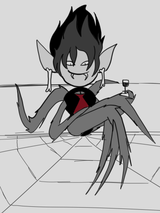 That Goth Chick from Dexters Lab as an evil Spider Queen_edit