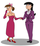 Timantha and trixie dressed up