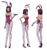 Kallen bunny girl poses
