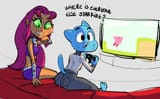 81196 - artist_dbaru caturday crossovers dc gumball_watterson kirby kirby_(series) nintendo starfire teen_titans the_amazing_world_of_gumball