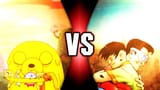 jake_the_dog_vs_plastic_man__adventure_time_dc__by_frisksversusstuff_di4iahp