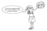 Maid V apologizing