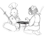 129188 - artist_dravotnogg crossovers dark_horse dc katana miyamoto_usagi usagi_yojimbo