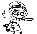 doll and dul (murder drones) drawn by pocketsteaks - c9a3981f98434bed555921a1ffad58fb