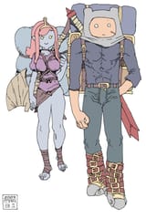 AT 2023-04-01 young woman bublin and Finn doodle flats