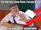 spiderman not hitler