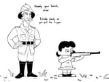 lucy takes aim