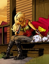 krypto_and_cassie_by_mcgone-d48f794