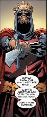undead excalibur with zombies