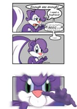 Fifi sniffs out Anon, skunk breaks wall tiny toons