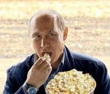 putin eating popcorn