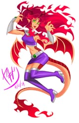 dragon girl starfire