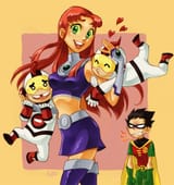 __starfire_robin_dick_grayson_menos_and_mas_dc_comics_and_1_more_drawn_by_sen_sen69__ef288ed40dbd7dd2aded9bf6d8b51224