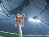 Cute ostrich girl