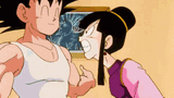 Goku hits ChiChi