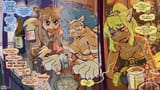 Three animals in a bar