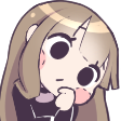 Thinking Anime Girl
