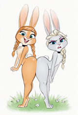 traditional media, thick outlines, sketch, {{zootopia (style)}, nude, looking at s-2493429986