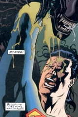 Alien-Xenomorph-wounding-Superman
