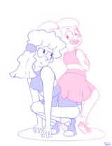 Jocelyn and Tammy cheerleaders