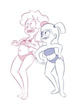 Jocelyn and Tammy bikini ass slap